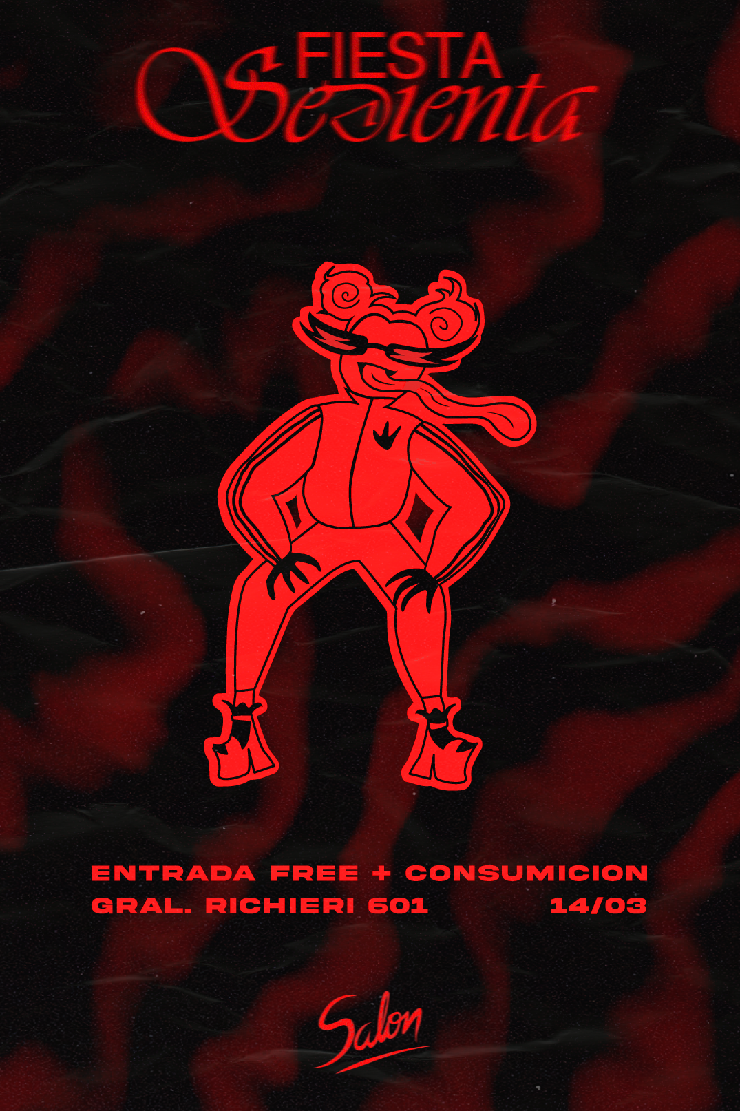 Diseño de flyer digital para redes sociales de la Fiesta Sedienta