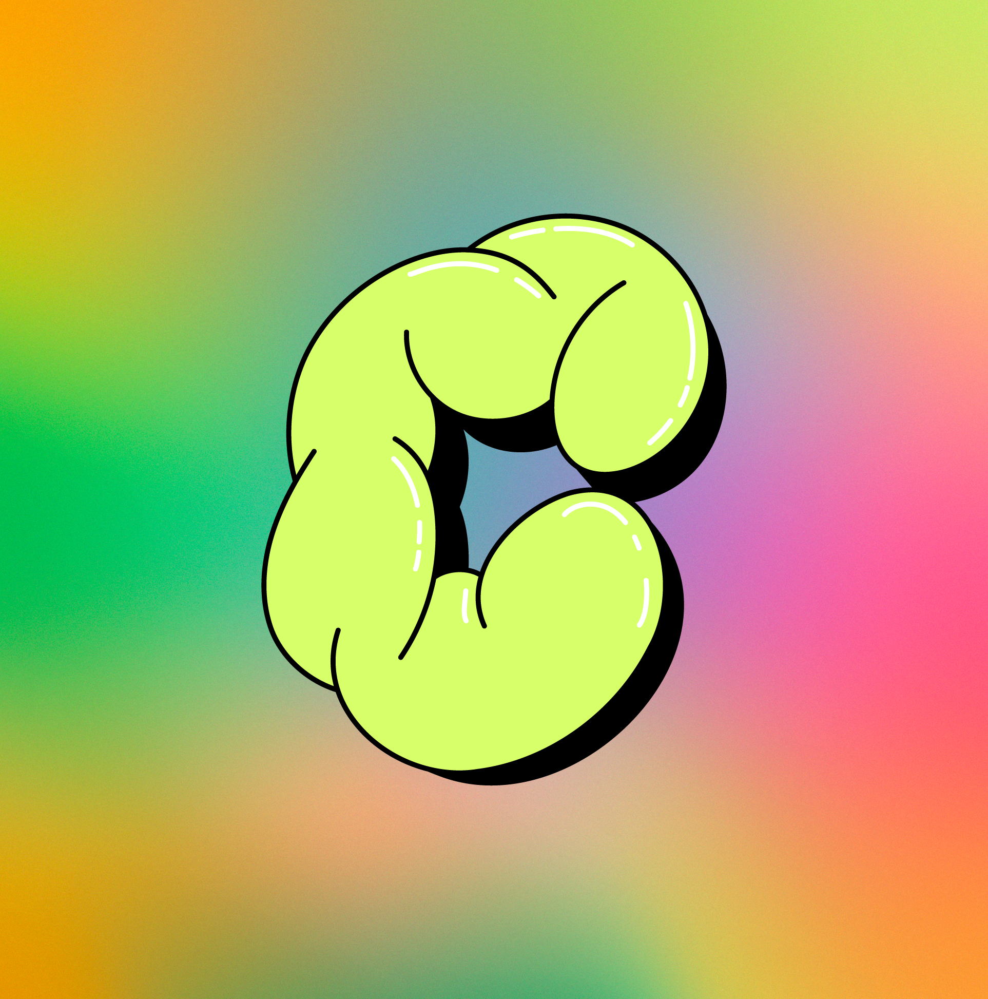 Avatar Chillin con fondo de colores