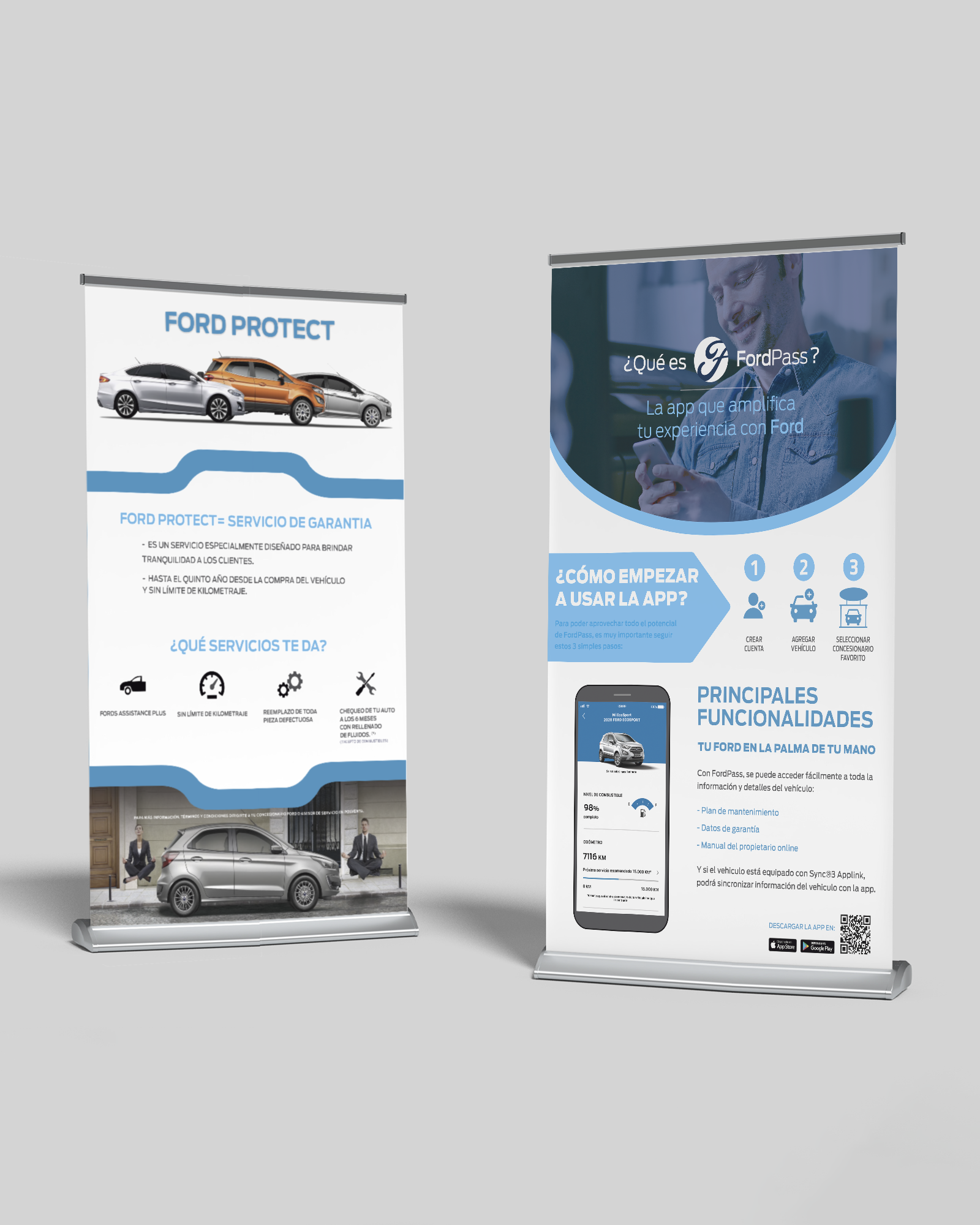 Mockup banners para taller de Ford Sevillano