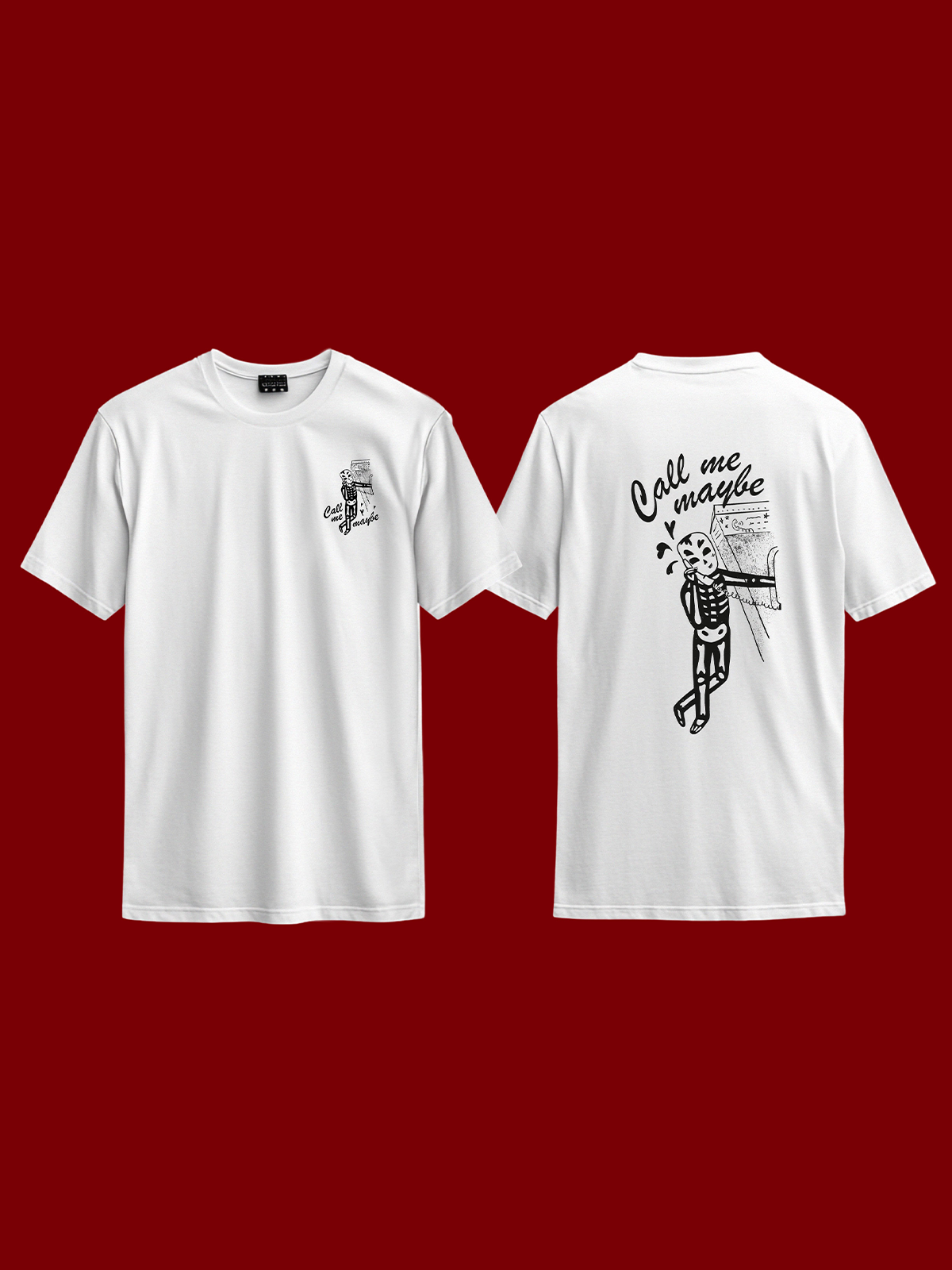 Mockup de remeras con Ilustraciones personalizadas hechas a mano para Tukyverse