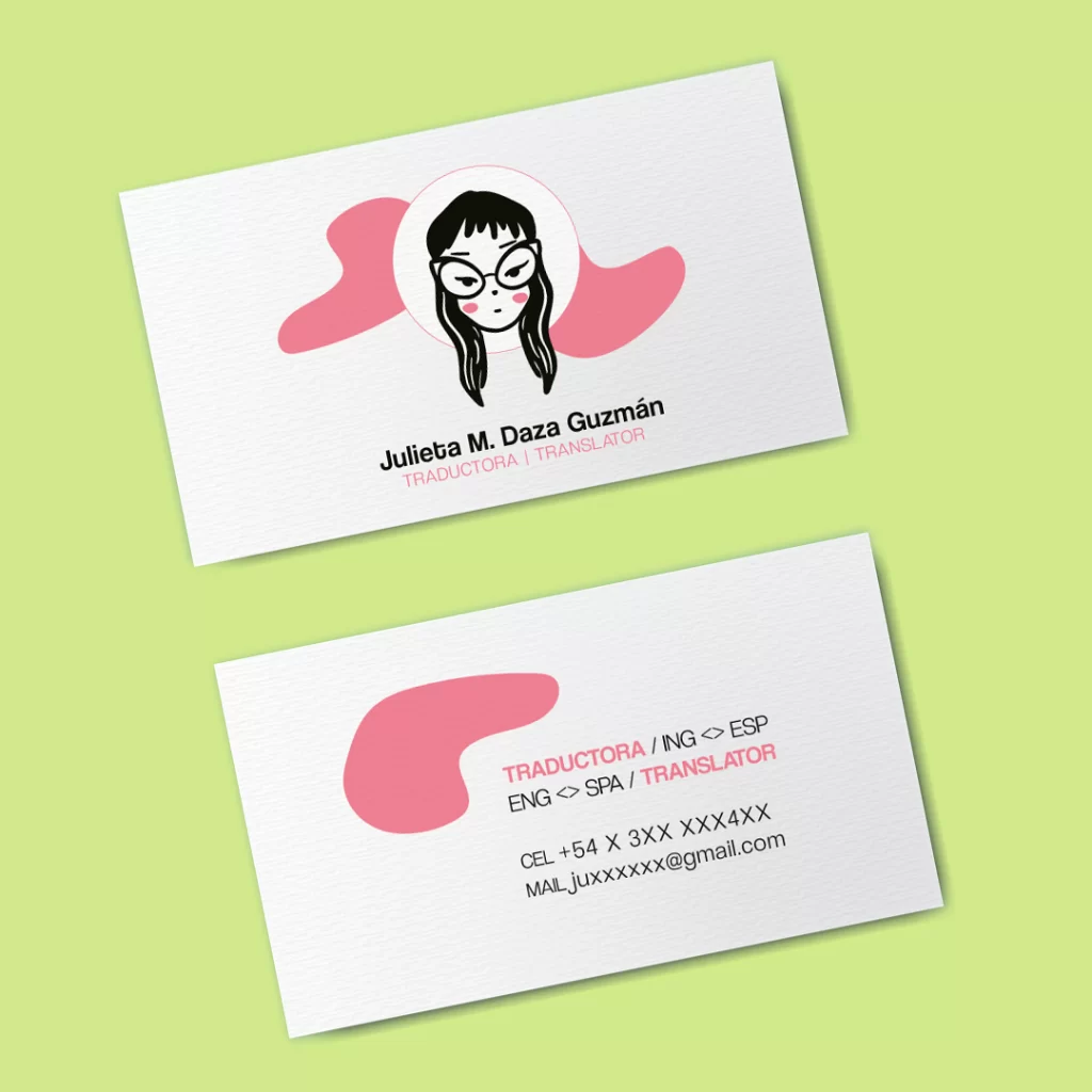 Mockup tarjetas personales