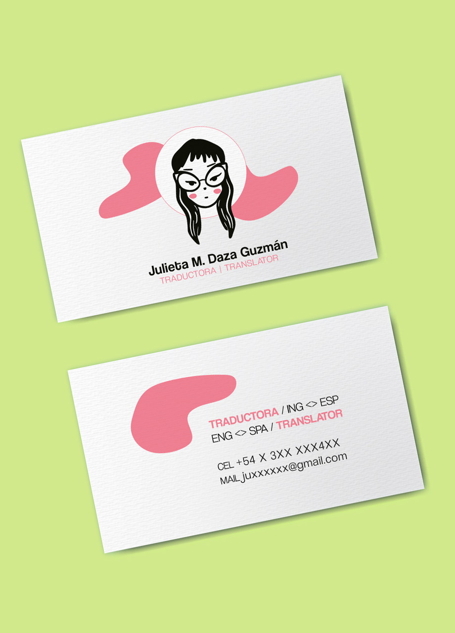 Mockup tarjetas personales