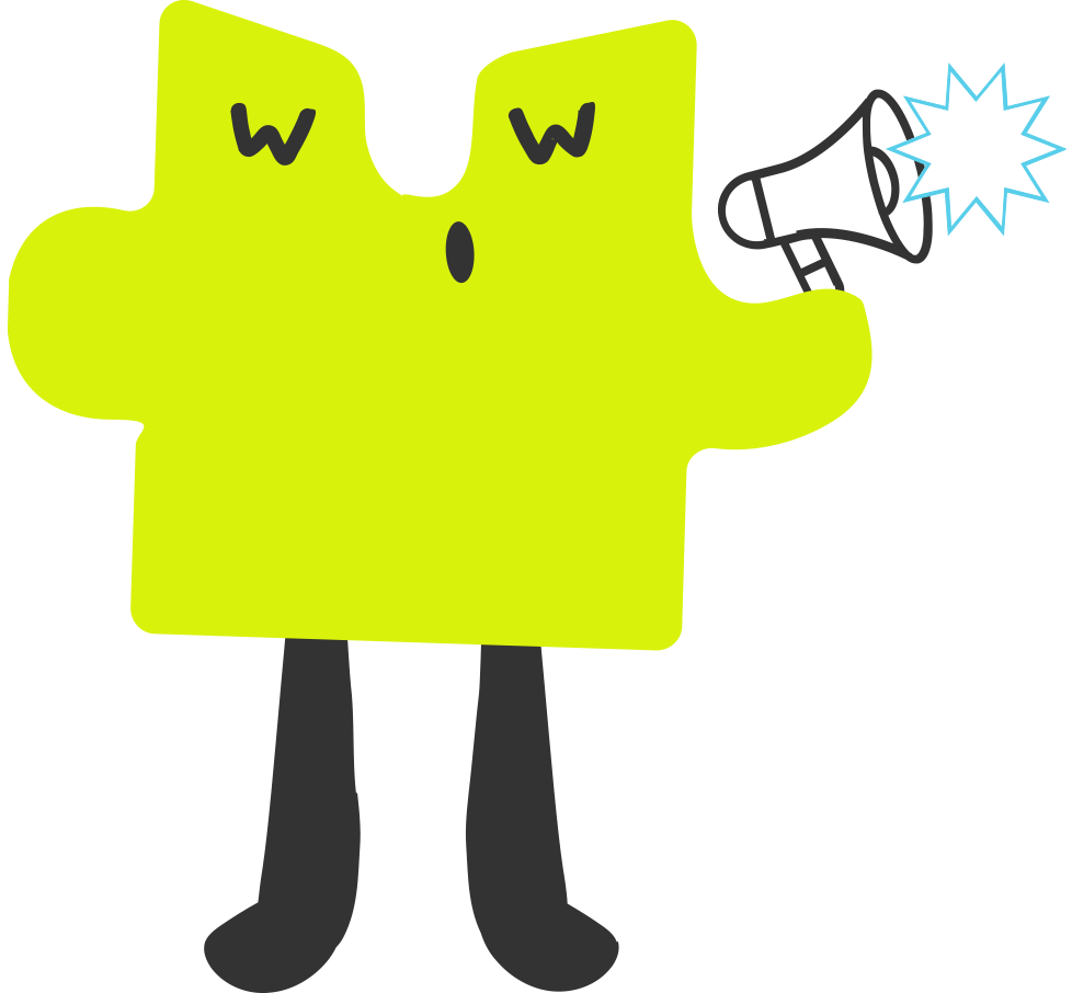 Ilustración de personaje representando estrategias de marketing y comunicación